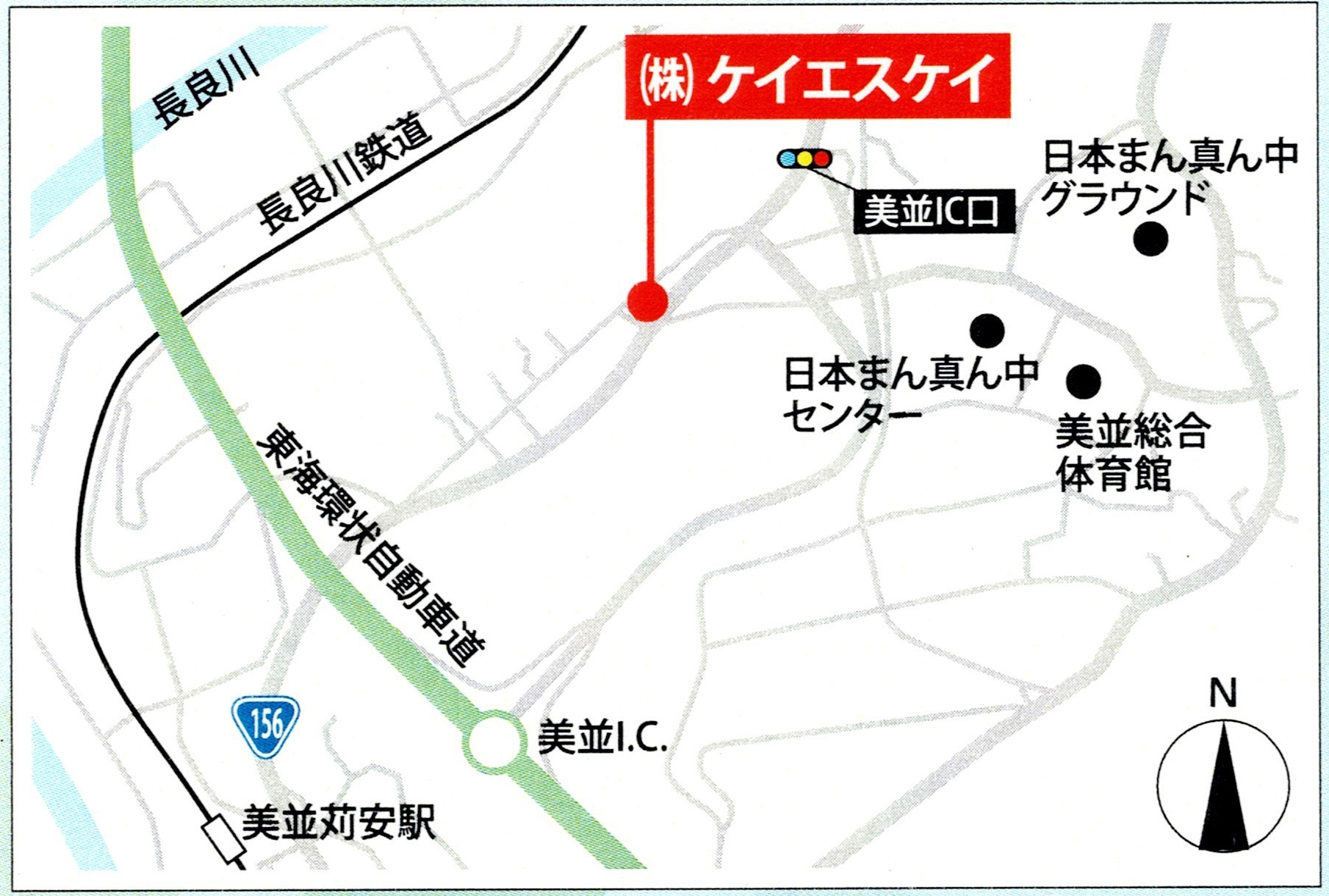 ケイエスケイの地図